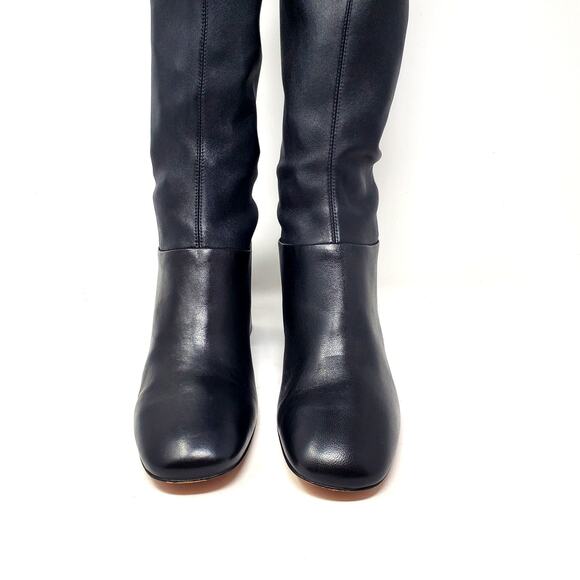 Tory Burch Sidney 70MM Boot Misa Calf Stretch Nappa Leather Black 32553 Size 9.5 - Picture 11 of 12